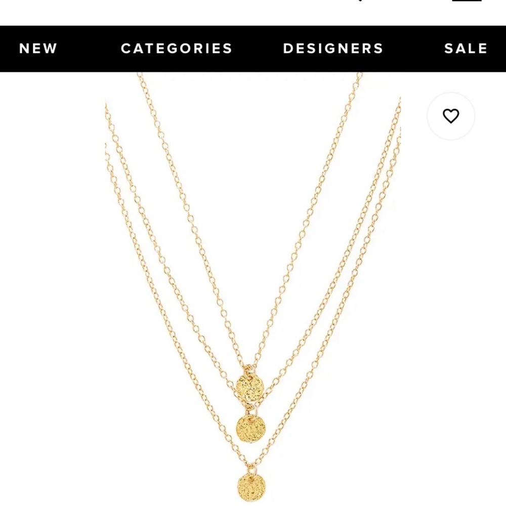 Gorjana 3 disc layered necklace